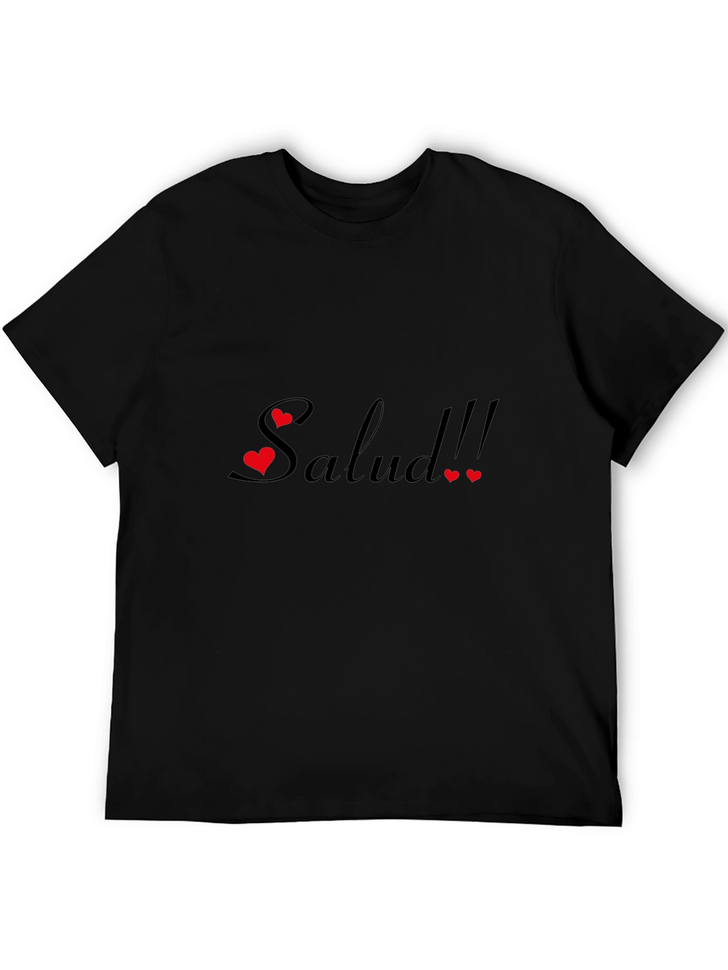 Salud Graphic Tee - Black Cotton Comfort