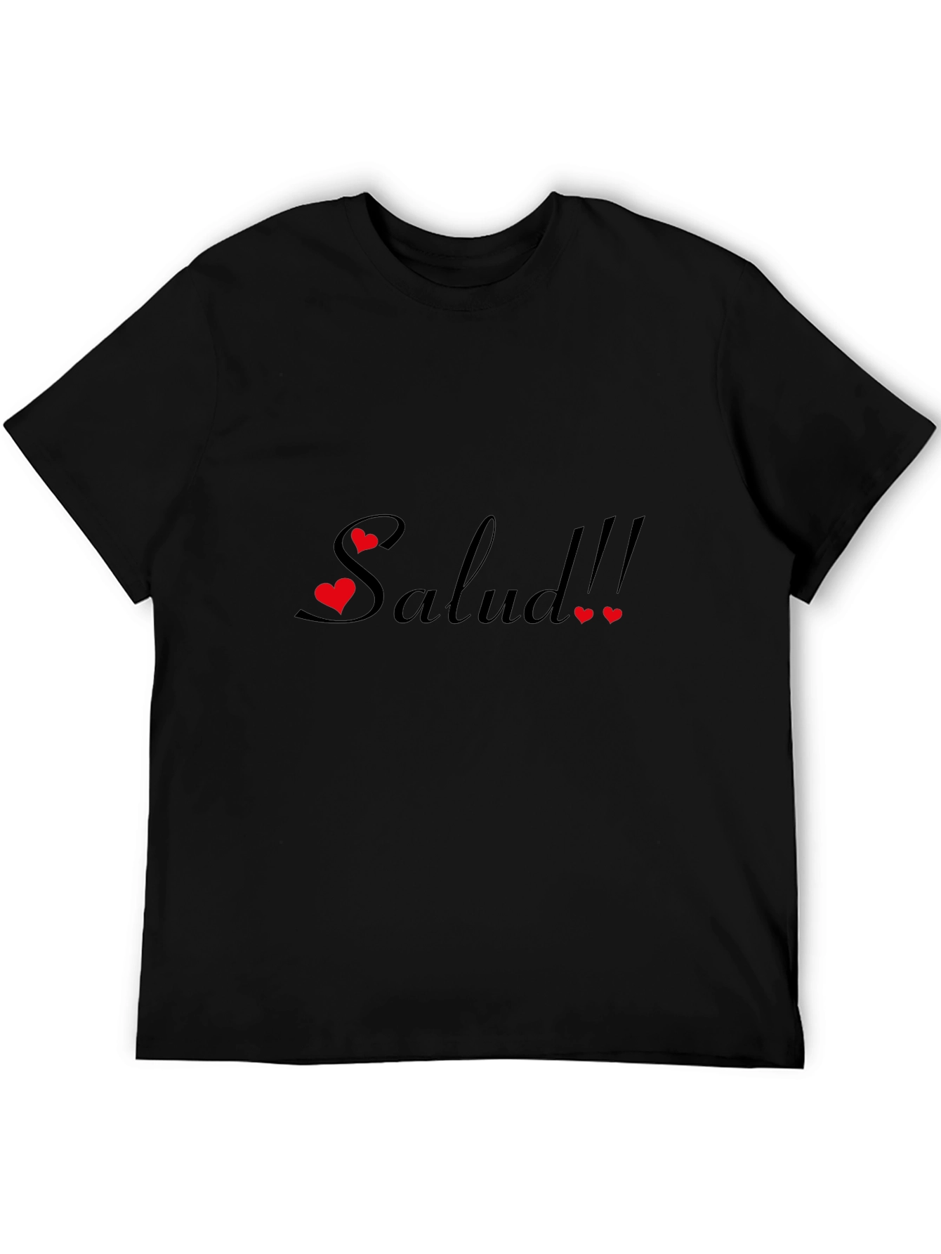 Salud Graphic Tee - Black Cotton Comfort