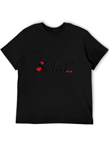 Salud Graphic Tee - Black Cotton Comfort