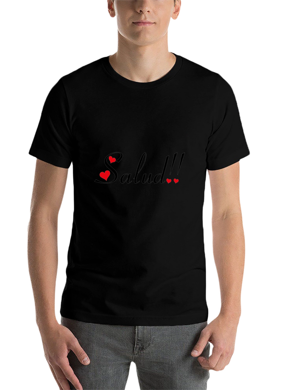 Salud Graphic Tee - Black Cotton Comfort