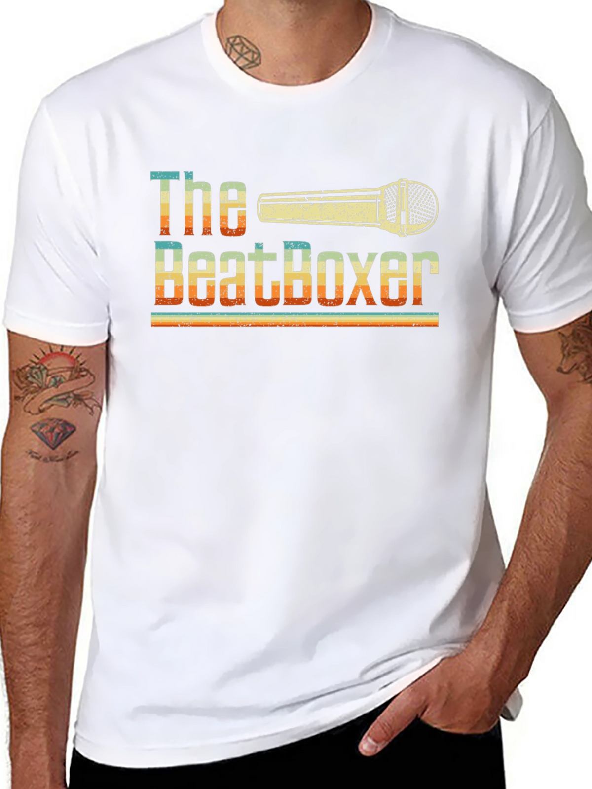 The Beatboxer Retro Style Graphic T-Shirt
