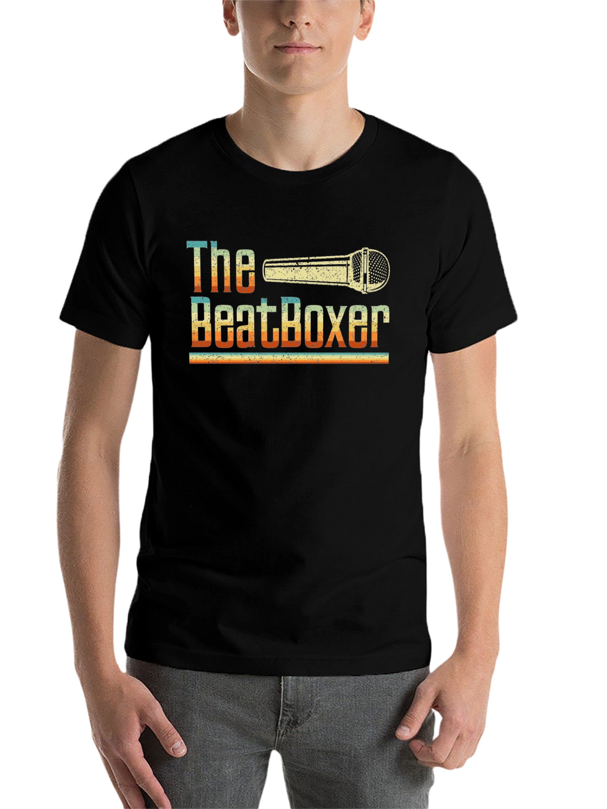 The Beatboxer Retro Style Graphic T-Shirt