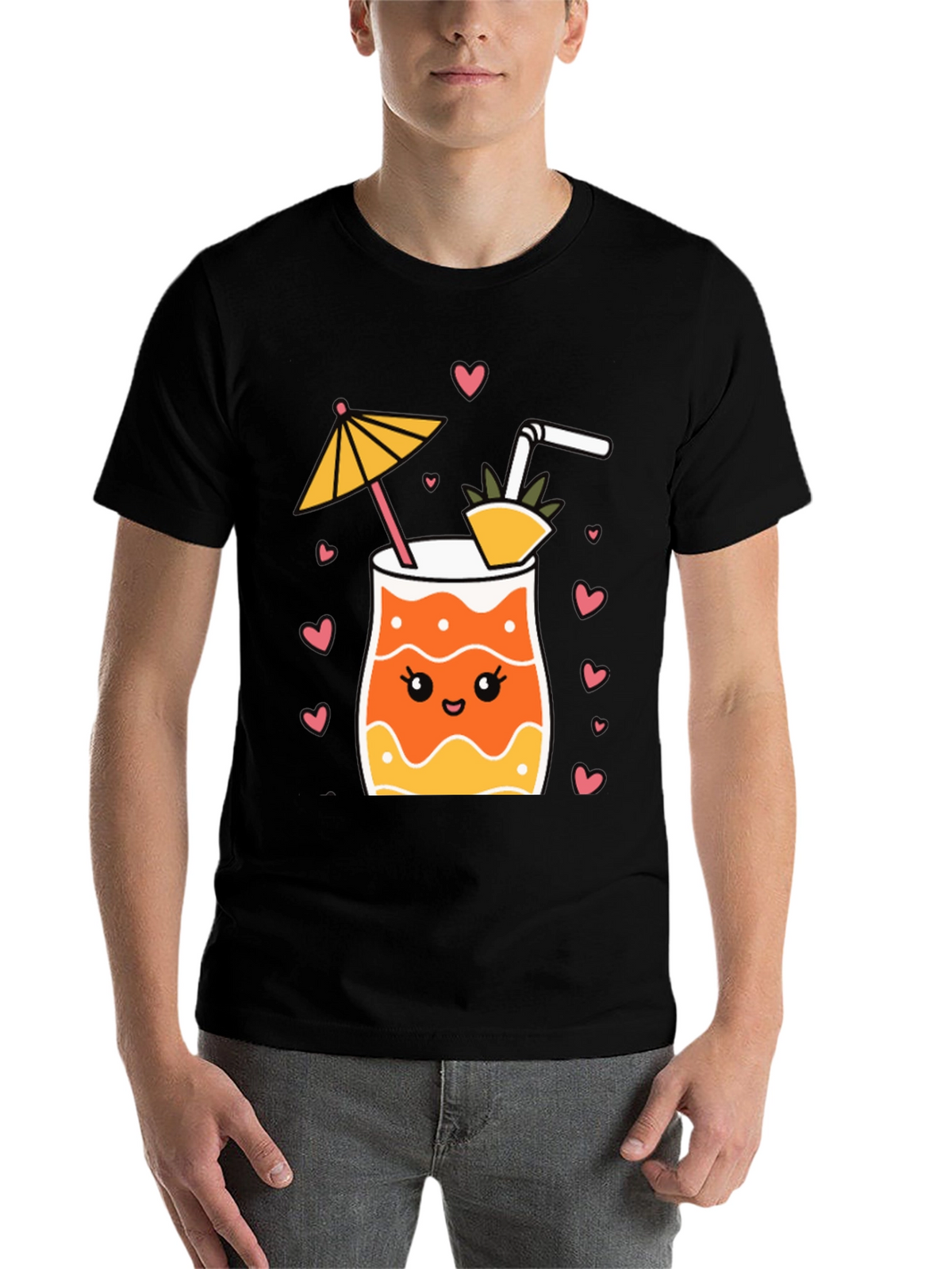 Cute Cocktail Graphic Tee - Summer Vibes!