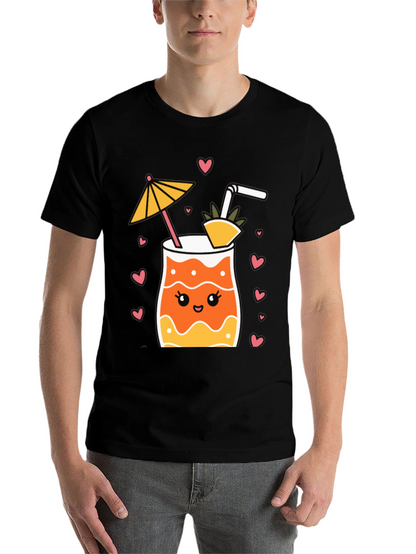Cute Cocktail Graphic Tee - Summer Vibes!