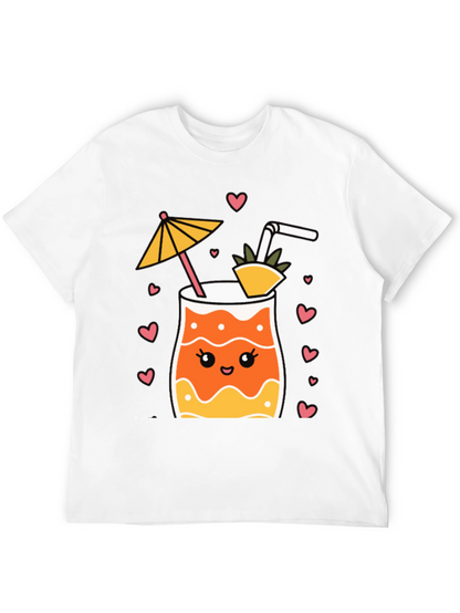 Cute Cocktail Graphic Tee - Summer Vibes!