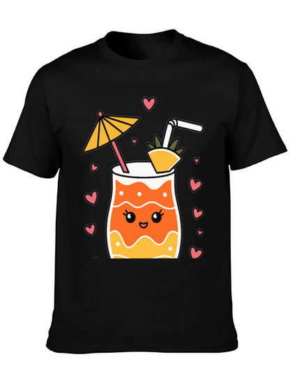 Cute Cocktail Graphic Tee - Summer Vibes!