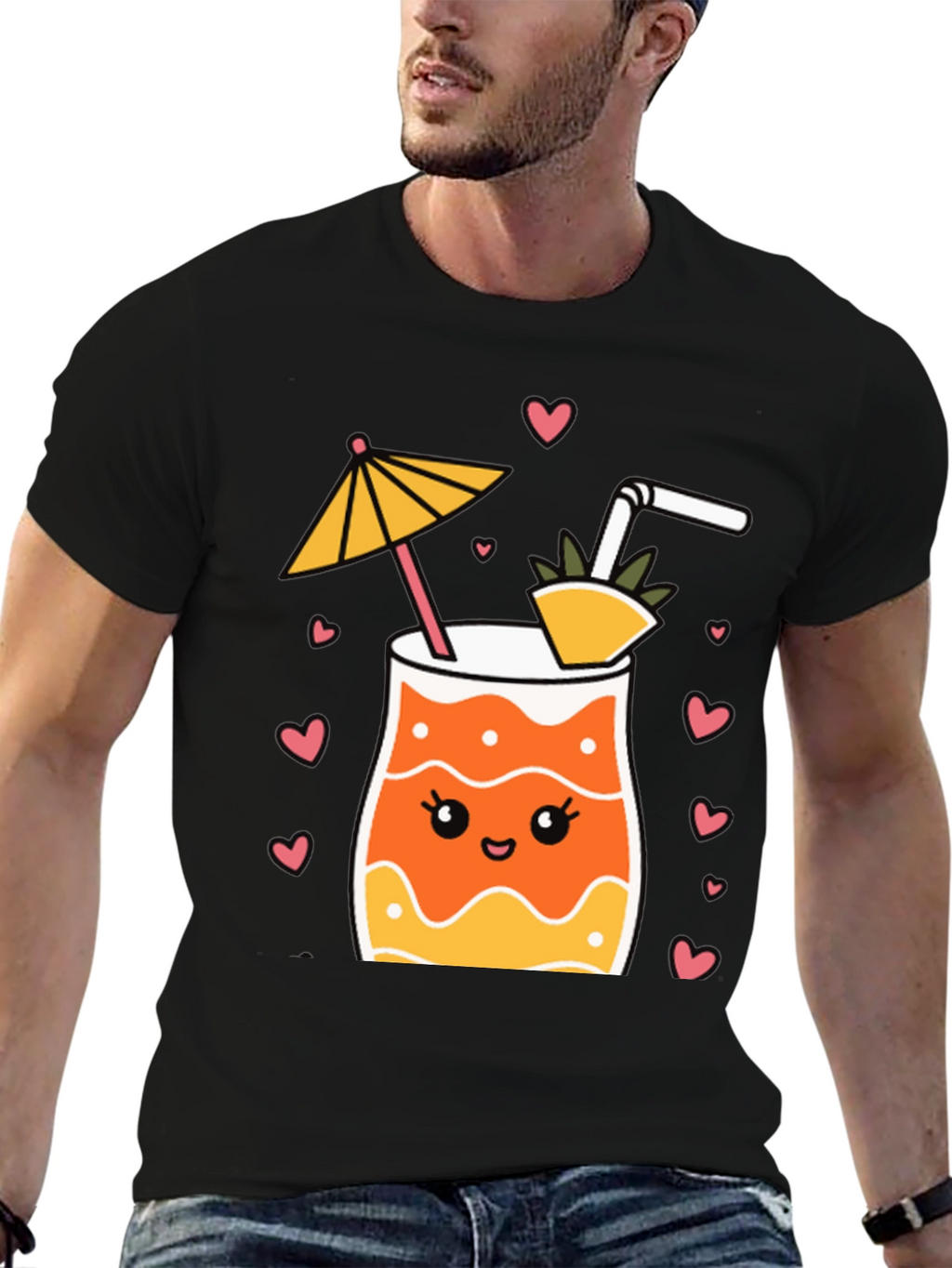 Cute Cocktail Graphic Tee - Summer Vibes!