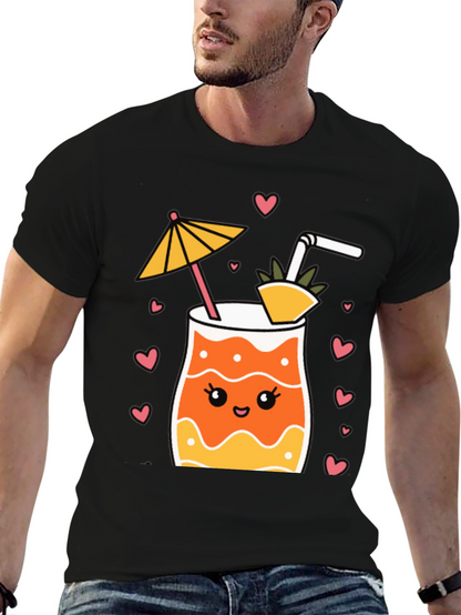 Cute Cocktail Graphic Tee - Summer Vibes!