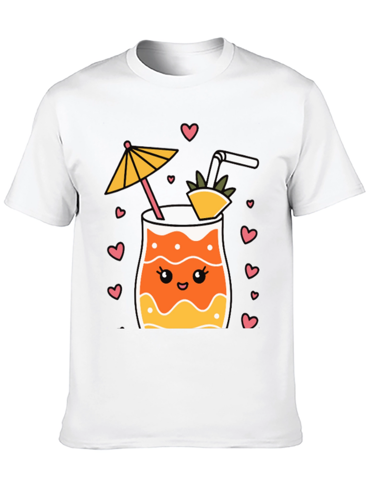Cute Cocktail Graphic Tee - Summer Vibes!