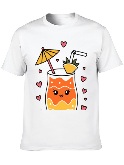 Cute Cocktail Graphic Tee - Summer Vibes!