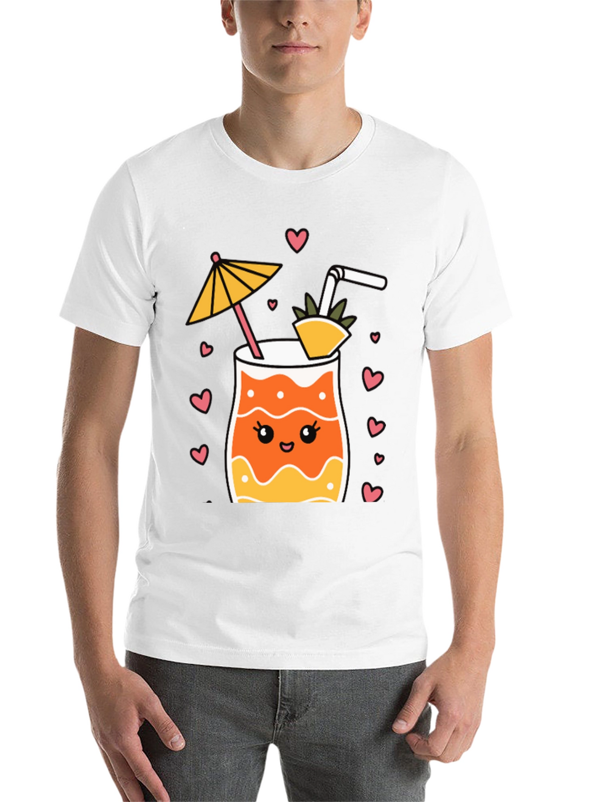 Cute Cocktail Graphic Tee - Summer Vibes!