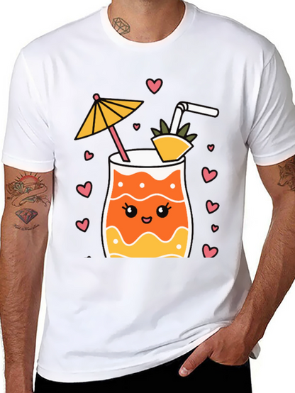 Cute Cocktail Graphic Tee - Summer Vibes!