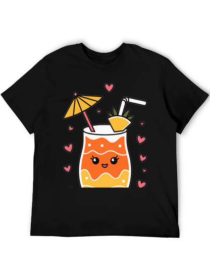 Cute Cocktail Graphic Tee - Summer Vibes!