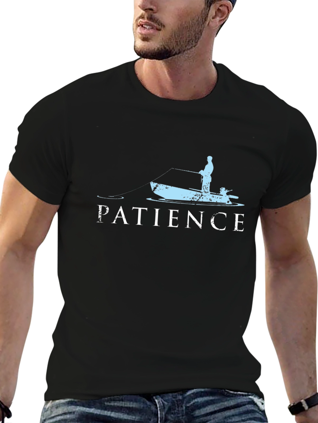 Patience Fishing T-Shirt - Angler Design