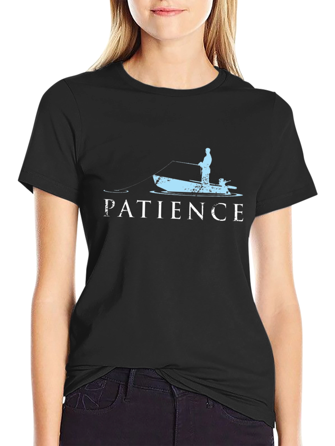 Patience Fishing T-Shirt - Angler Design