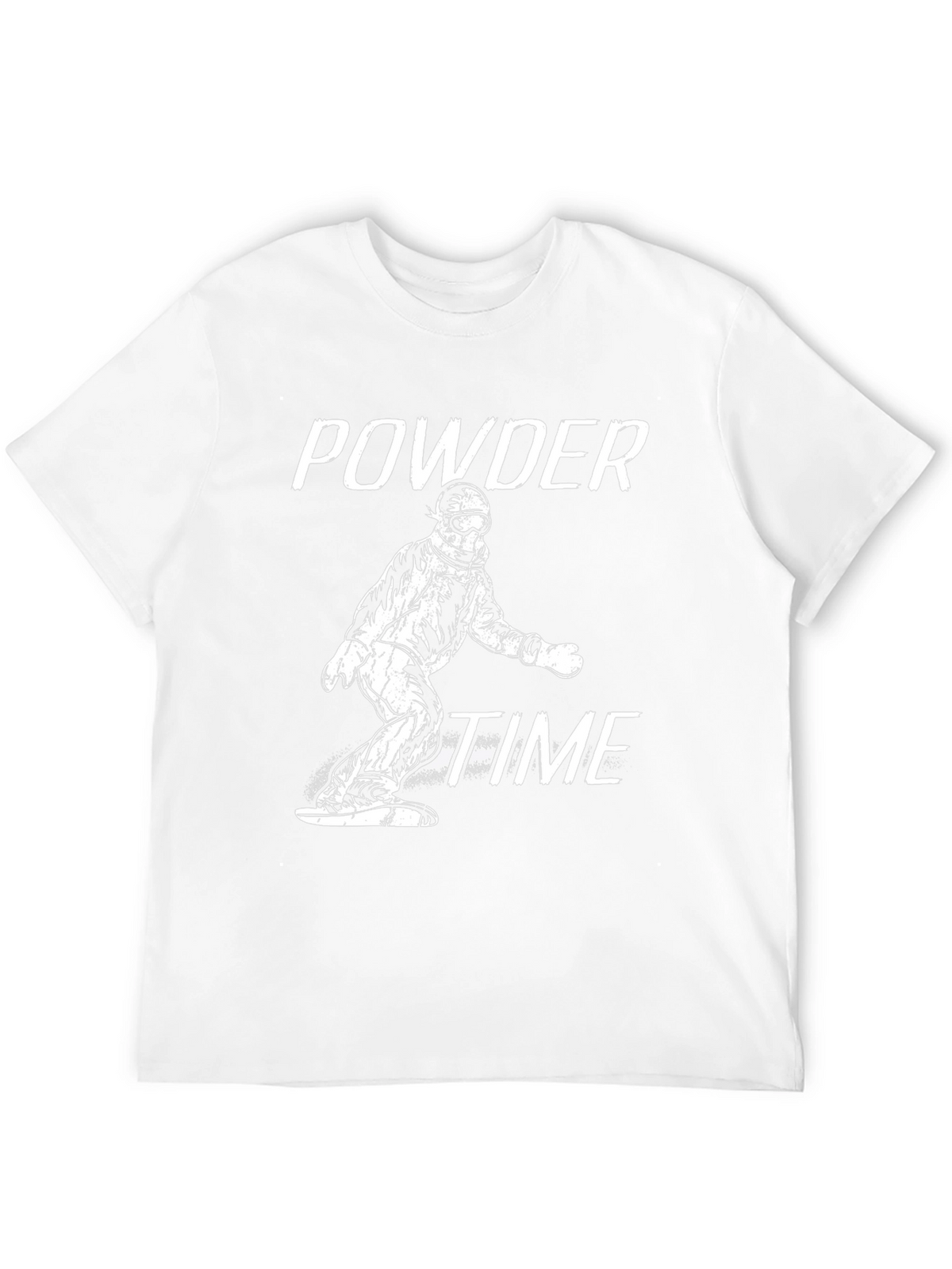 Powder Time Snowboard T-Shirt - Black Graphic Tee