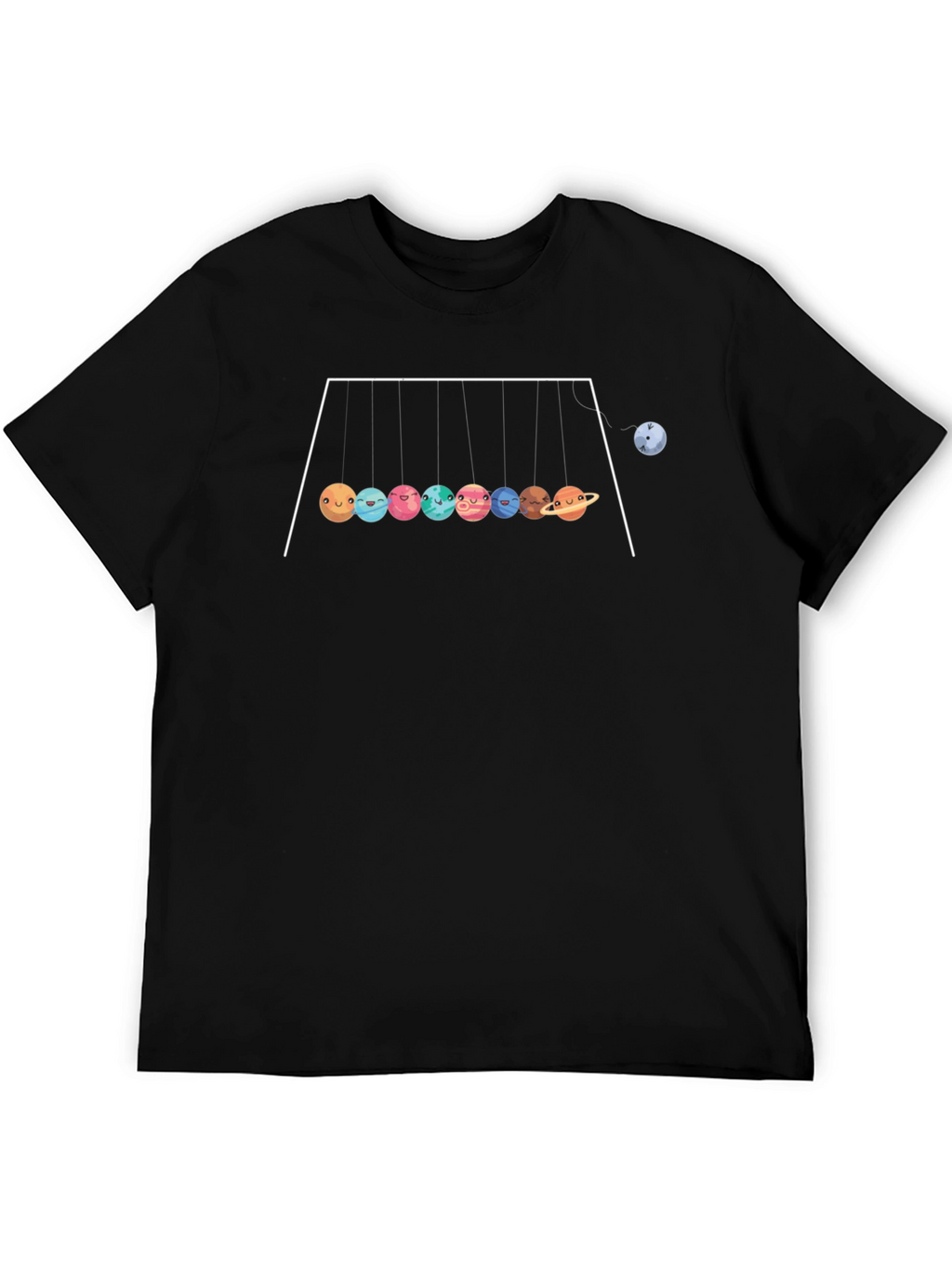 Planetary Motion Graphic Tee - Black
