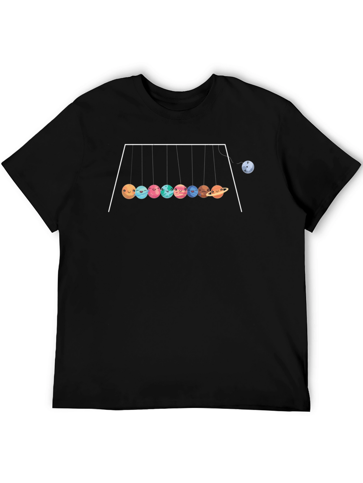 Planetary Motion Graphic Tee - Black