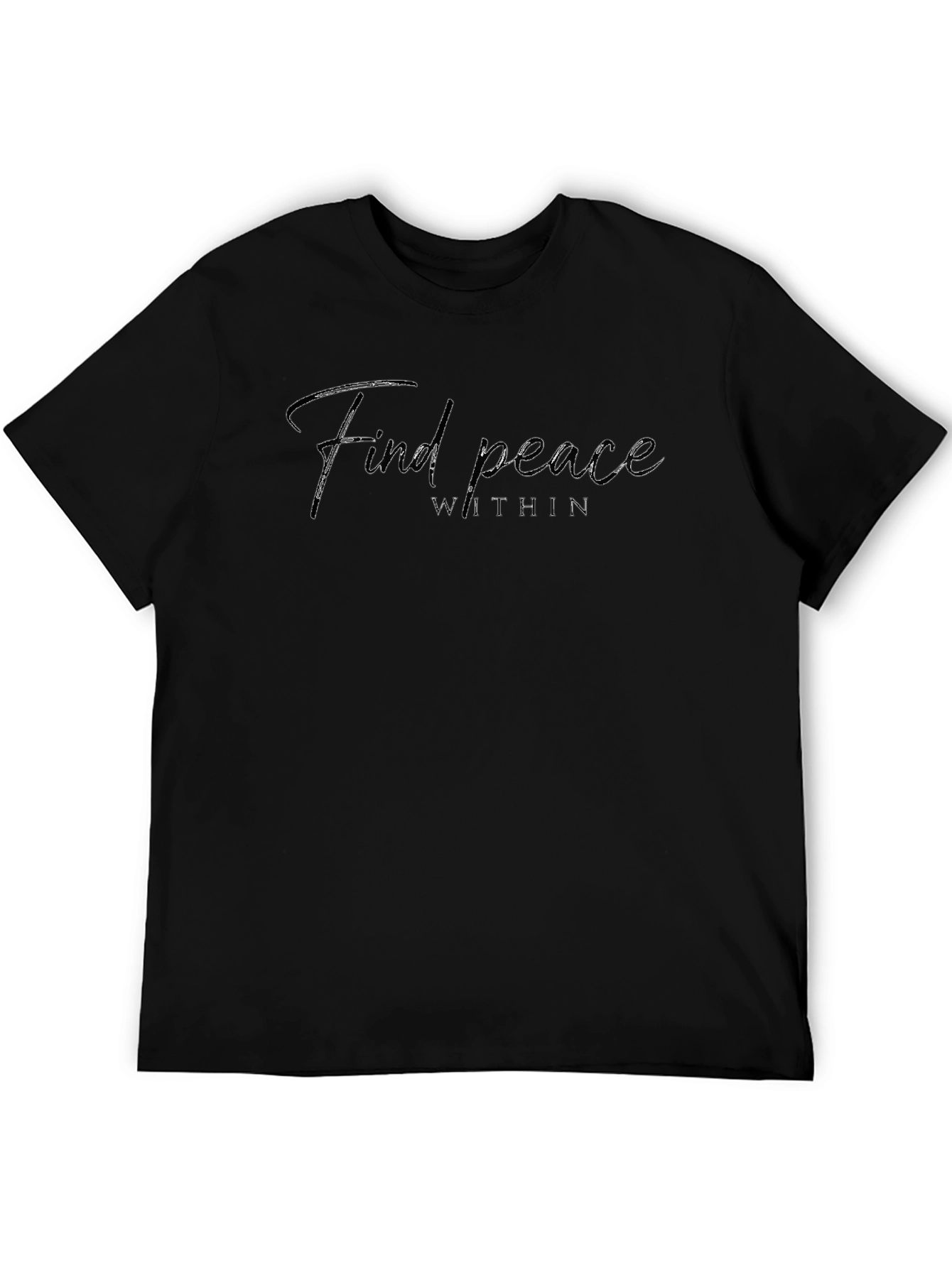 Find Peace Within Black Graphic Tee