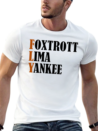 FLY Aviation T-Shirt - Pilot Alphabet Design