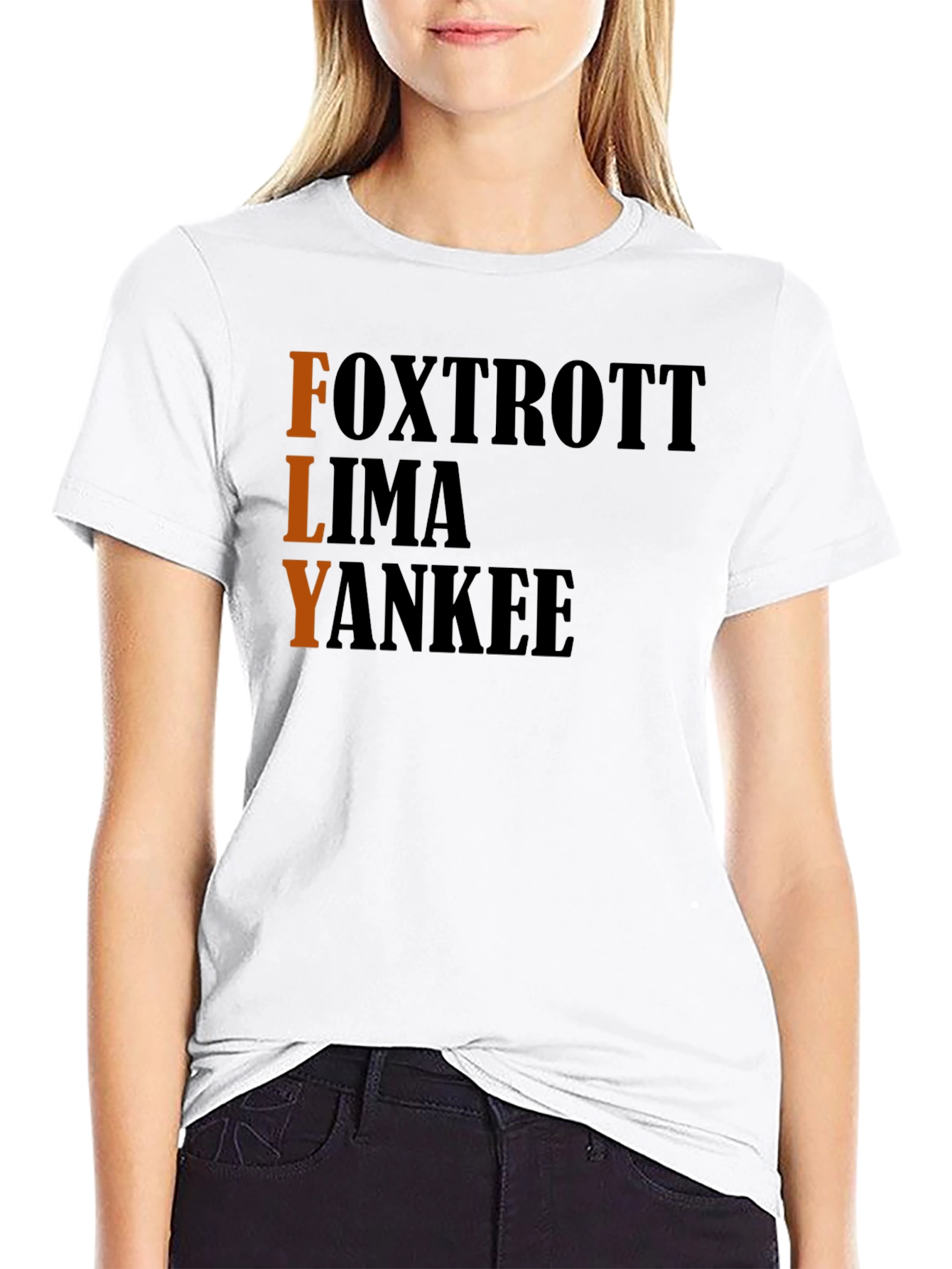 FLY Aviation T-Shirt - Pilot Alphabet Design