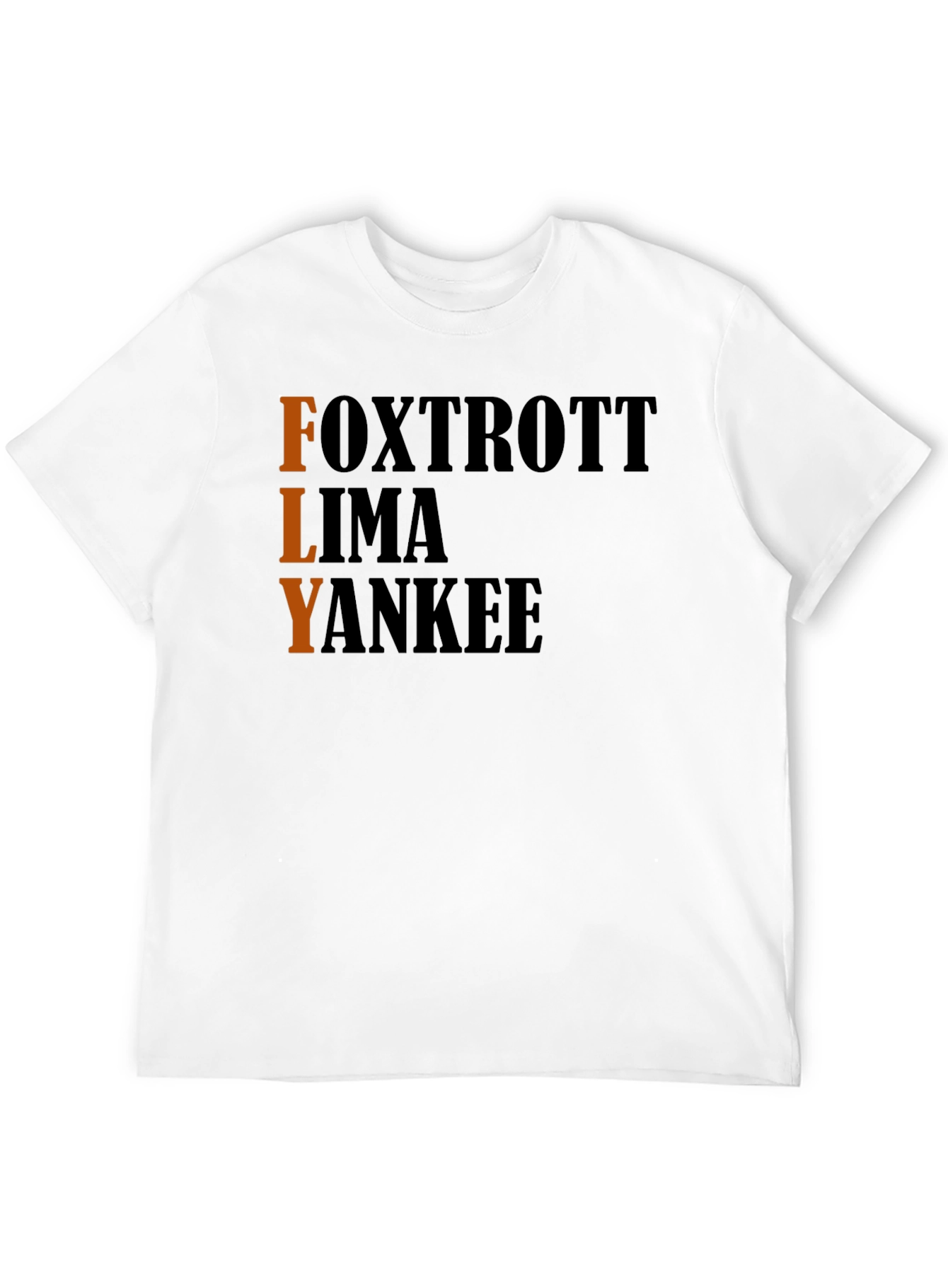 FLY Aviation T-Shirt - Pilot Alphabet Design