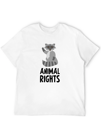 Animal Rights Raccoon Graphic Tee