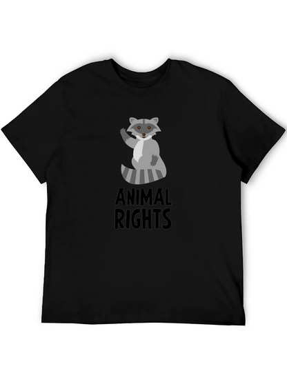 Animal Rights Raccoon Graphic Tee