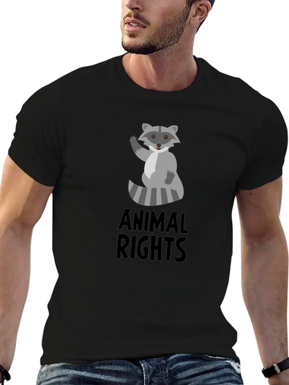 Animal Rights Raccoon Graphic Tee