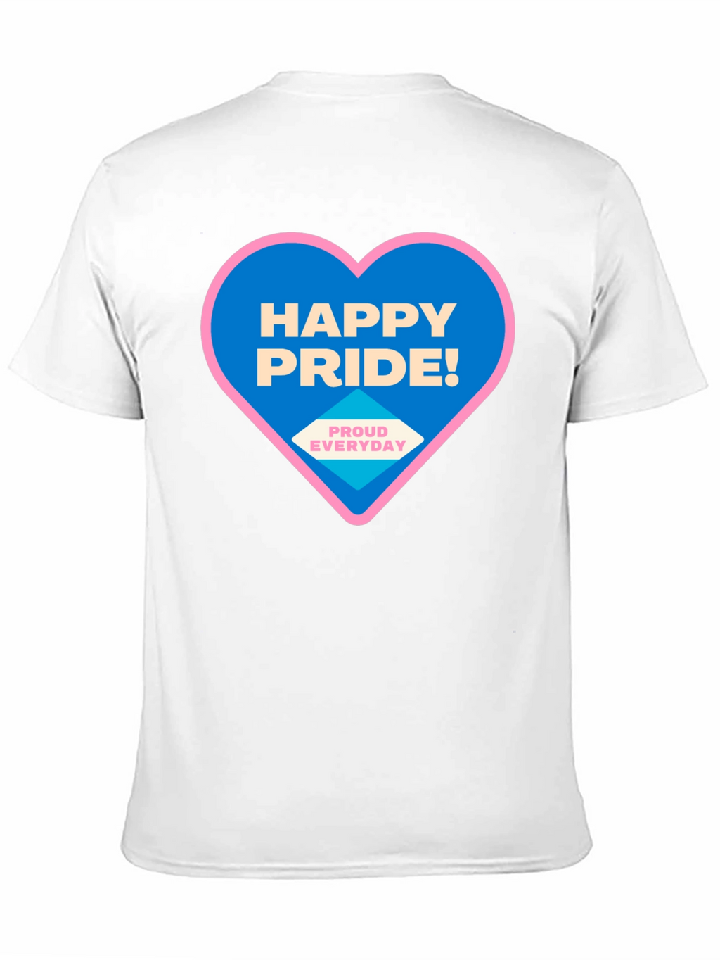 Happy Pride T-Shirt - Black Crew Neck
