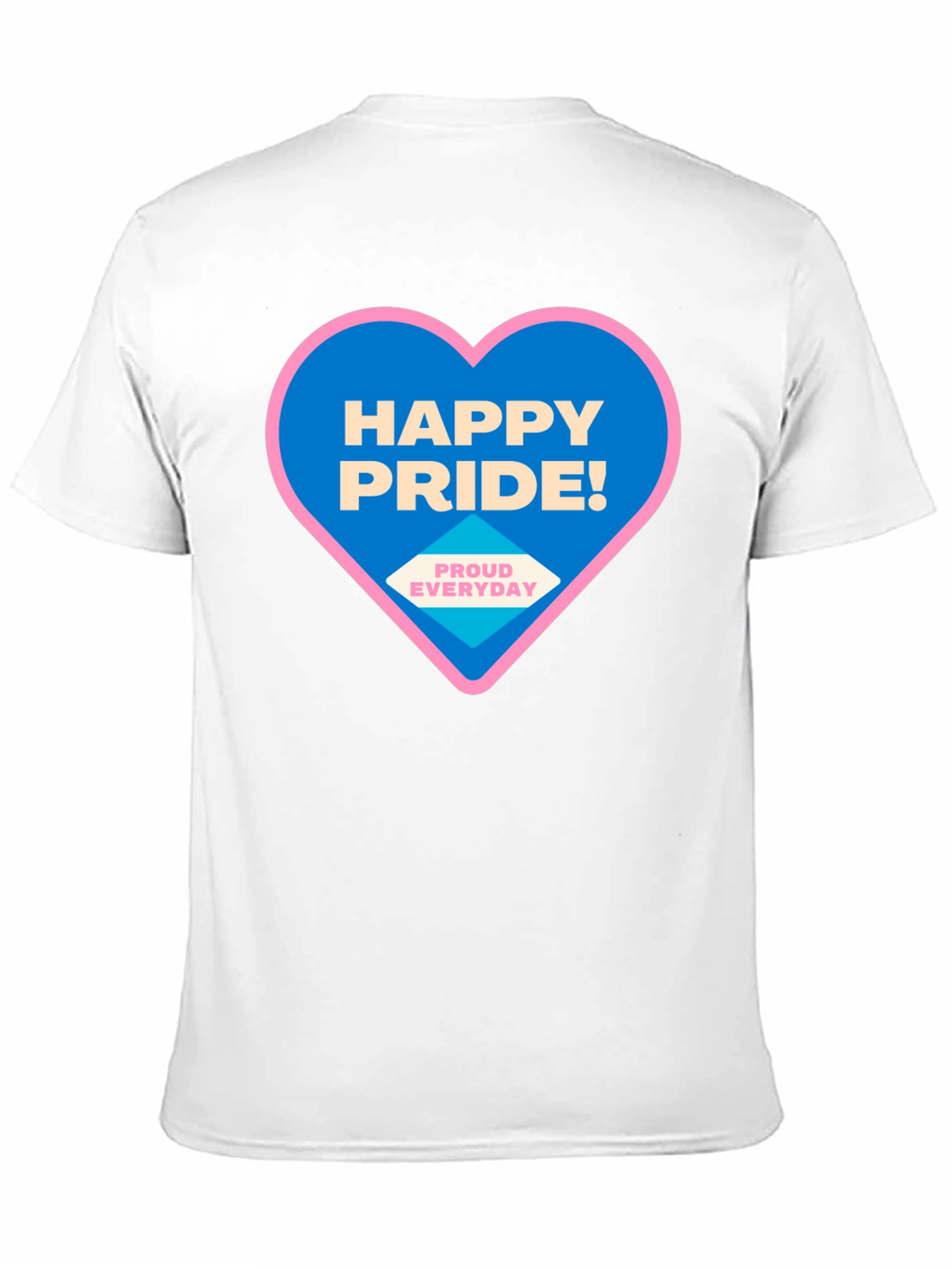 Happy Pride T-Shirt - Black Crew Neck