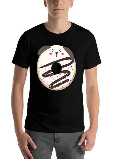 Cute Kawaii Donut Panda Graphic Tee