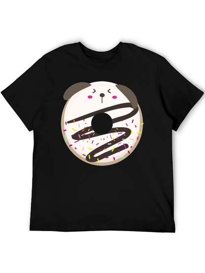 Cute Kawaii Donut Panda Graphic Tee