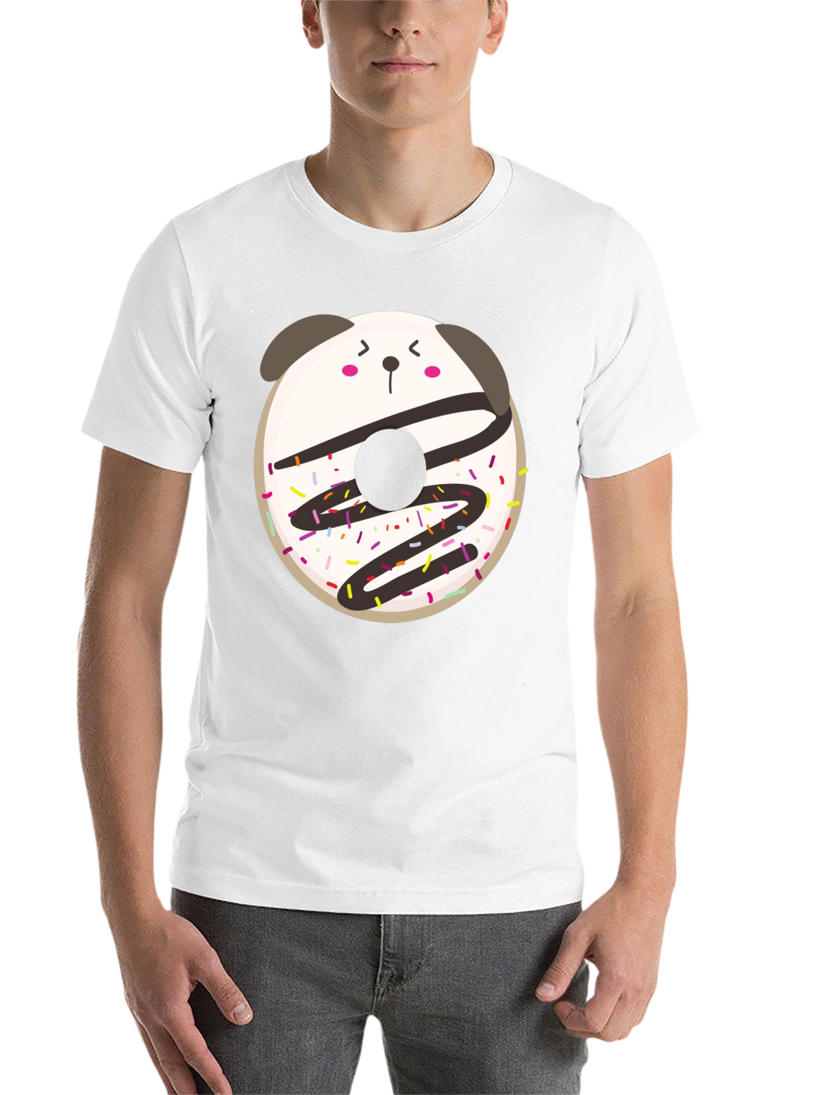 Cute Kawaii Donut Panda Graphic Tee