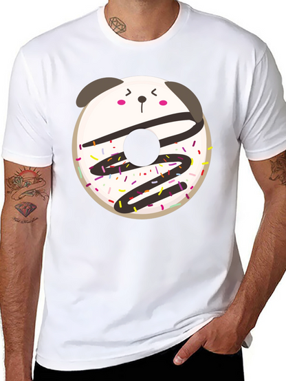 Cute Kawaii Donut Panda Graphic Tee