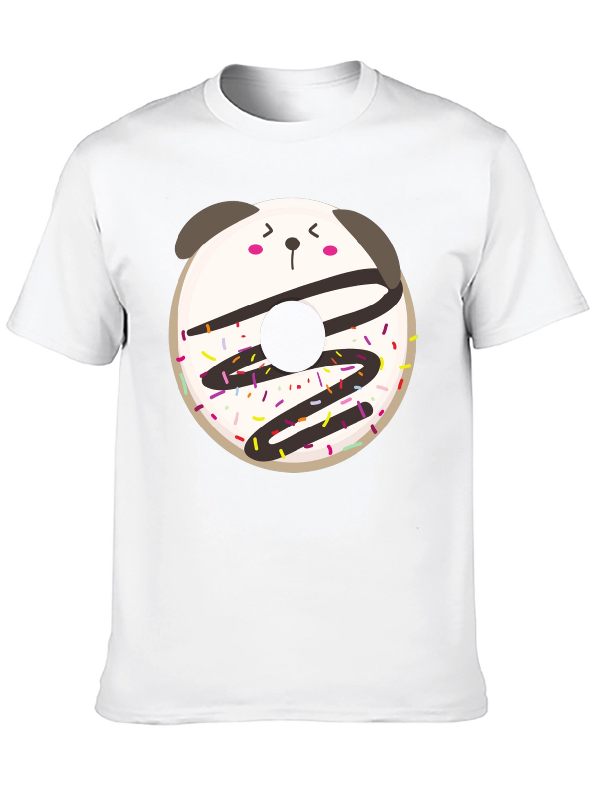 Cute Kawaii Donut Panda Graphic Tee
