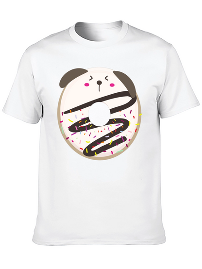 Cute Kawaii Donut Panda Graphic Tee