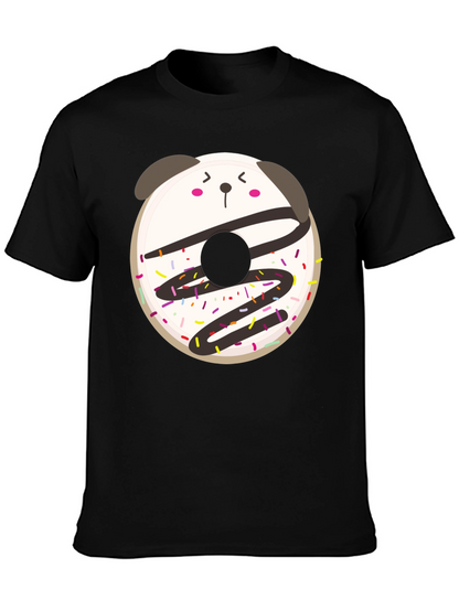 Cute Kawaii Donut Panda Graphic Tee