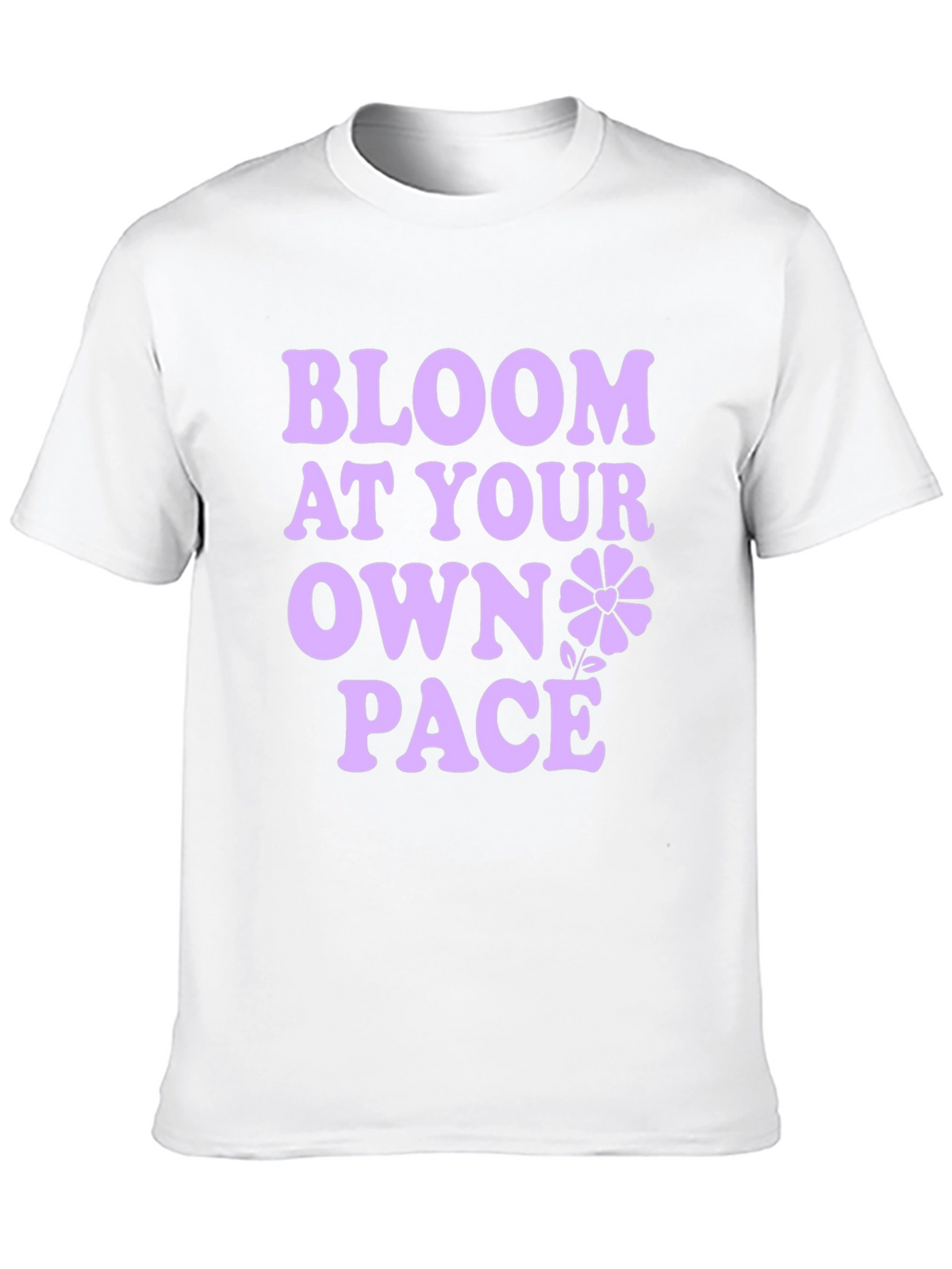 Bloom At Your Own Pace Black T-Shirt