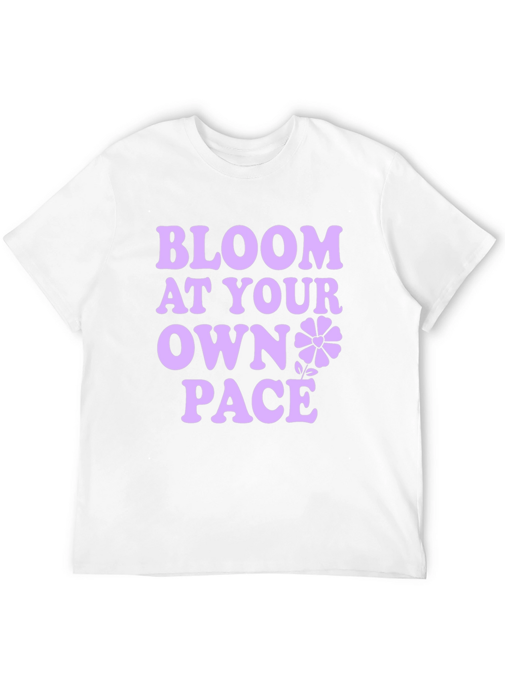 Bloom At Your Own Pace Black T-Shirt