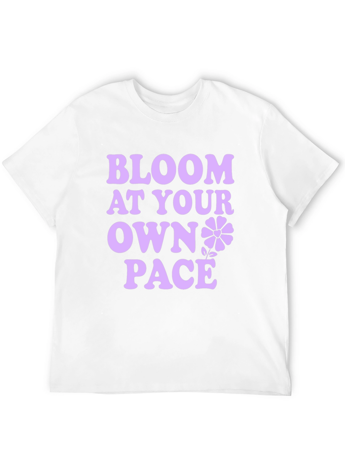 Bloom At Your Own Pace Black T-Shirt