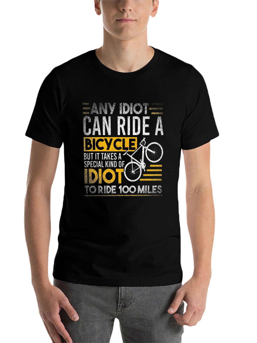 Any Idiot Can Ride A Bicycle T-Shirt