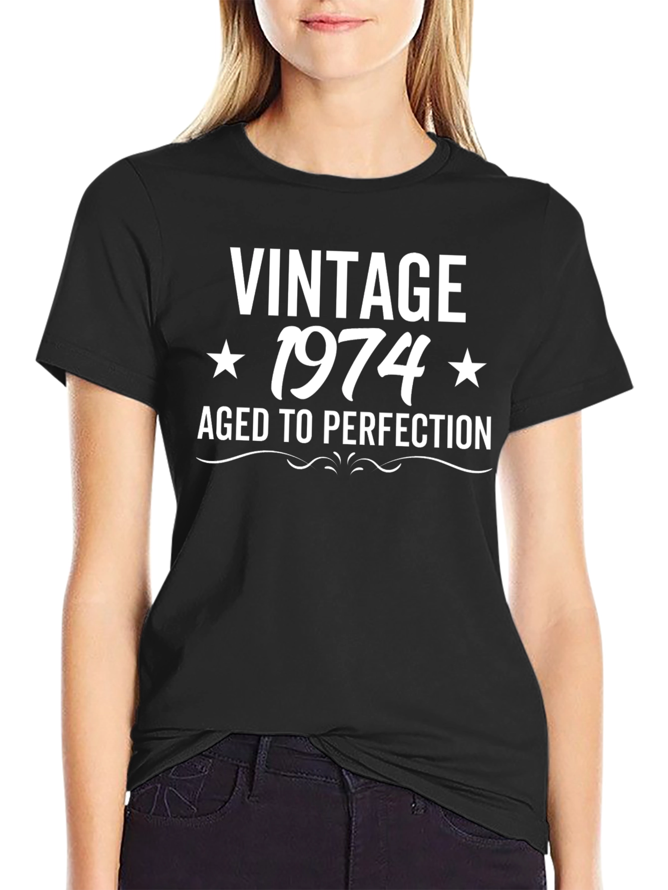 Vintage 1974 Aged To Perfection Graphic T-Shirt