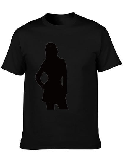 Silhouette Graphic T-Shirt - Modern Black Tee