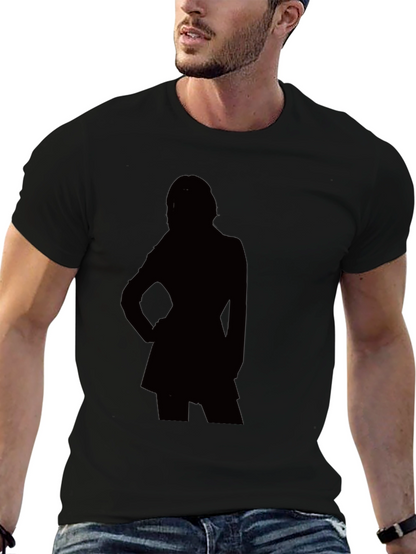 Silhouette Graphic T-Shirt - Modern Black Tee