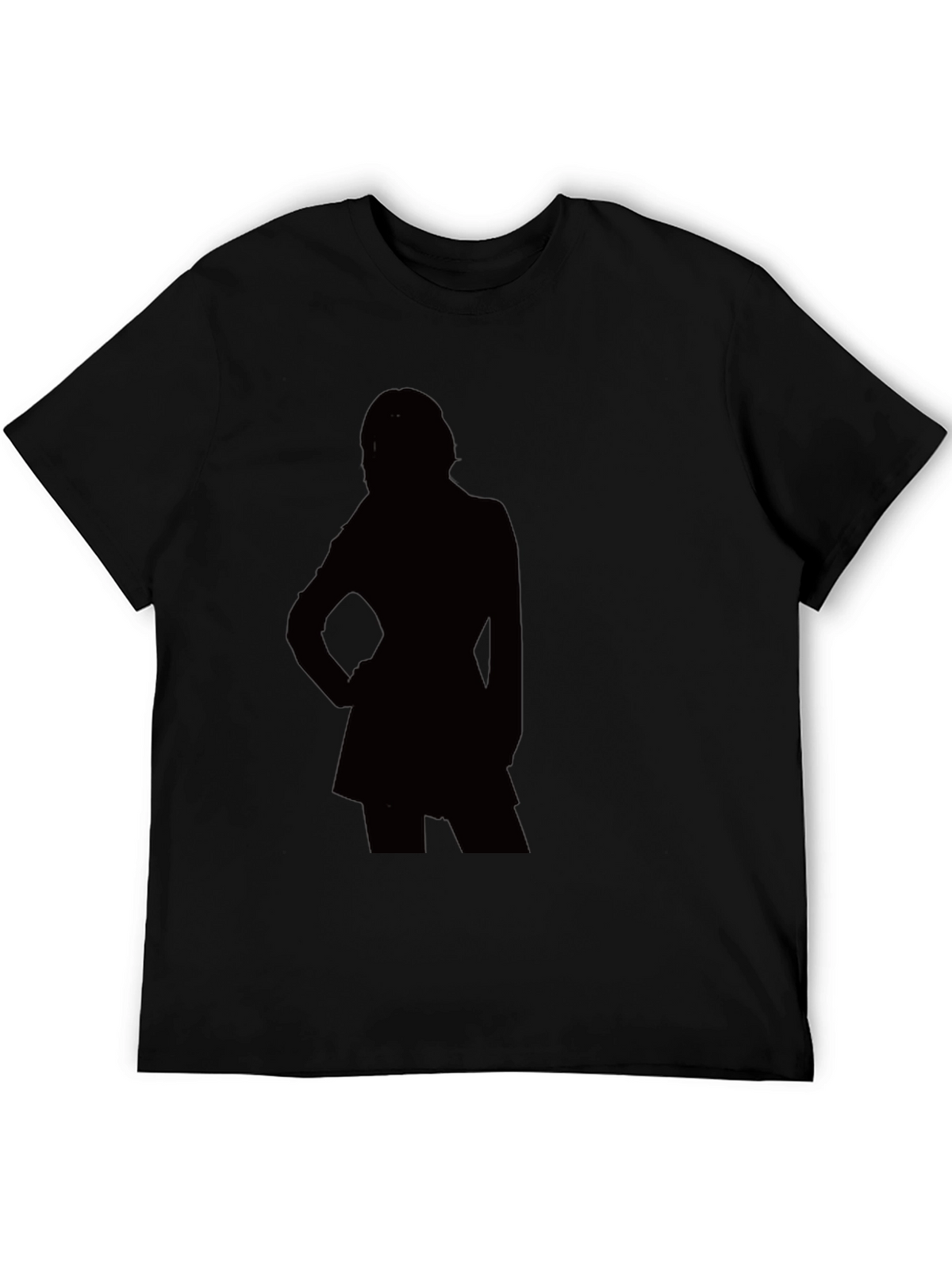 Silhouette Graphic T-Shirt - Modern Black Tee