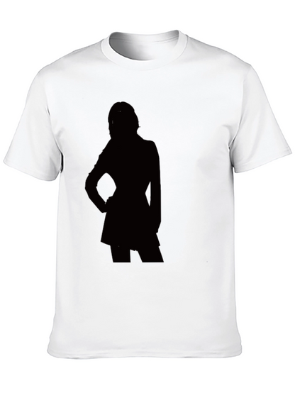 Silhouette Graphic T-Shirt - Modern Black Tee