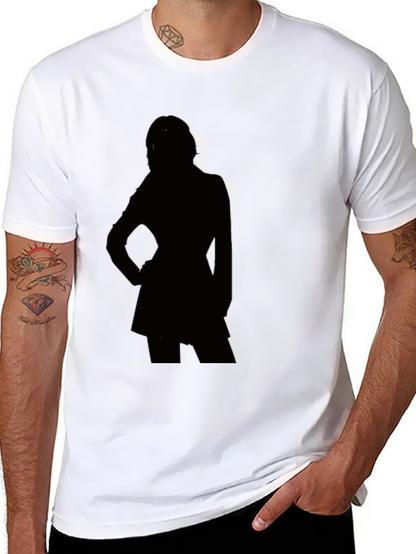 Silhouette Graphic T-Shirt - Modern Black Tee