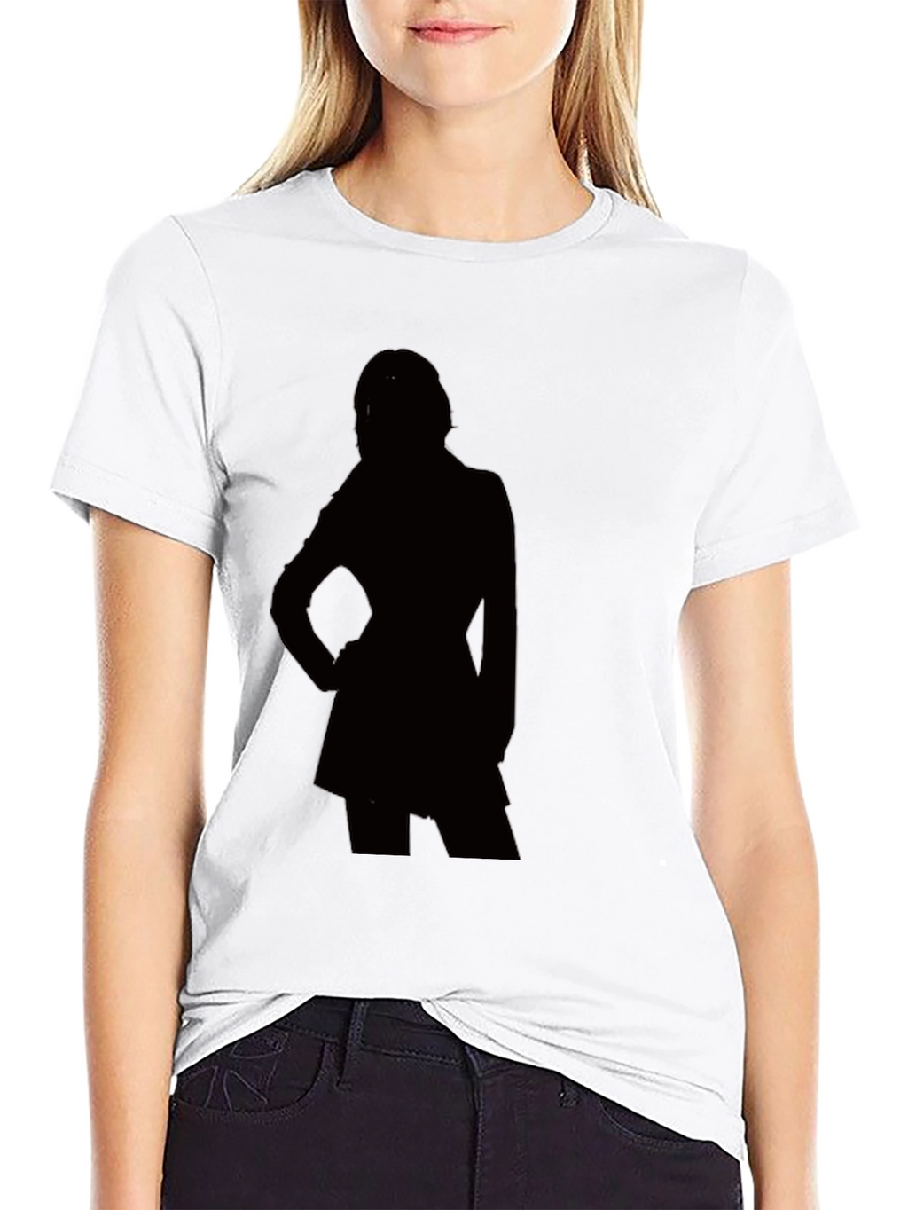 Silhouette Graphic T-Shirt - Modern Black Tee