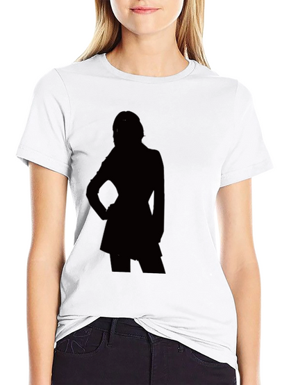 Silhouette Graphic T-Shirt - Modern Black Tee
